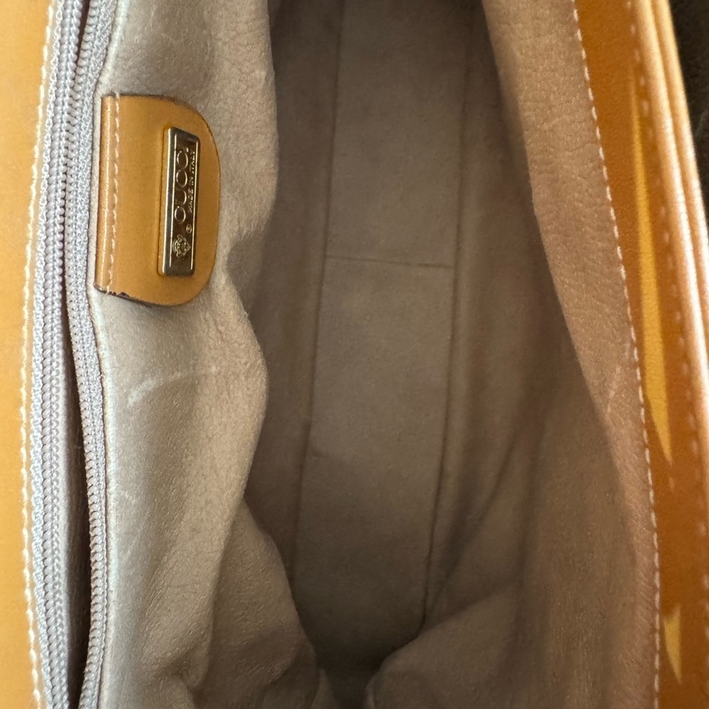 Gucci Micro Logo Tan and Cream Shoulder Bag - NOT FOR SALE - Picture 13 of 16